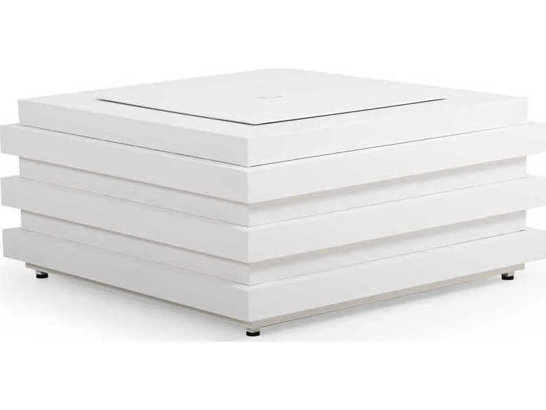 Watermark Living Covina Aluminum Square Fire Pit Table With Lid 3 Watermark Living Covina Aluminum Square Fire Pit Table With Lid - Image 3