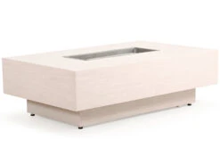 Watermark Living Safford Aluminum Rectangular Fire Pit Table