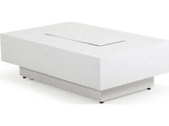 Watermark Living Santorini Aluminum Faux Marble Rectangular Fire Pit Table -Patio Vibe Store PSFP463658RT4 zm