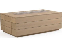 Watermark Living Miramar PoliSoul 58''W X 35.5D Rectangular Firepit Table