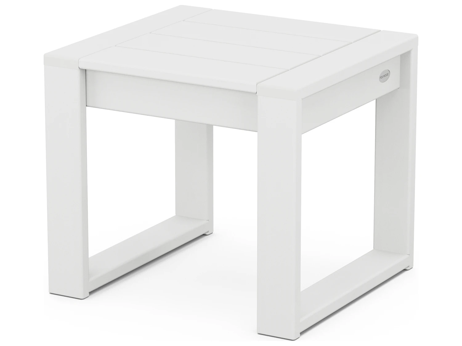 POLYWOOD® Edge Recycled Plastic 19''W X 18''D Rectangular End Table 1 POLYWOOD® Edge Recycled Plastic 19''W X 18''D Rectangular End Table