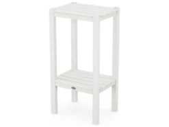 POLYWOOD® Traditional Recycled Plastic 18.5''W X 14''D Rectangular Tall End Table 16 POLYWOOD® Traditional Recycled Plastic 18.5''W X 14''D Rectangular Tall End Table -Patio Vibe Store PWBST7 zm