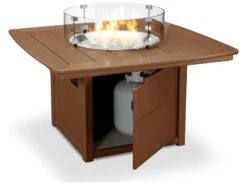 POLYWOOD® Nautical Recycled Plastic 42'' Square Fire Pit Table -Patio Vibe Store PWCTF42N13 zm