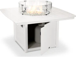 POLYWOOD® Nautical Recycled Plastic 42'' Square Fire Pit Table -Patio Vibe Store PWCTF42N14 zm