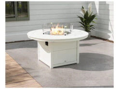 POLYWOOD® Nautical Recycled Plastic 42'' Square Fire Pit Table -Patio Vibe Store PWCTF42N16 zm