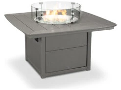 POLYWOOD® Nautical Recycled Plastic 42'' Square Fire Pit Table -Patio Vibe Store PWCTF42N4 zm