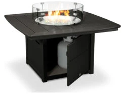 POLYWOOD® Nautical Recycled Plastic 42'' Square Fire Pit Table -Patio Vibe Store PWCTF42N8 zm