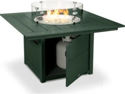 POLYWOOD® Recycled Plastic 42'' Square Fire Pit Table -Patio Vibe Store PWCTF42S9 zm