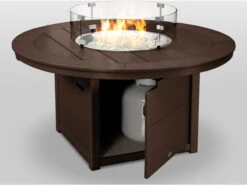 POLYWOOD® Recycled Plastic 48'' Round Fire Pit Table 27 POLYWOOD® Recycled Plastic 48'' Round Fire Pit Table -Patio Vibe Store PWCTF48R11 zm