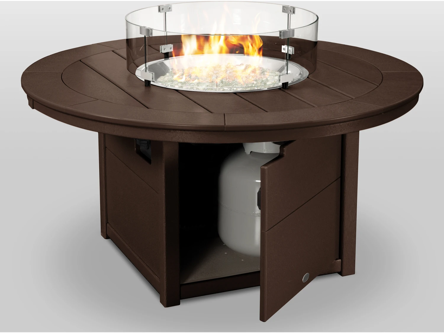 POLYWOOD® Recycled Plastic 48'' Round Fire Pit Table 11 POLYWOOD® Recycled Plastic 48'' Round Fire Pit Table - Image 11
