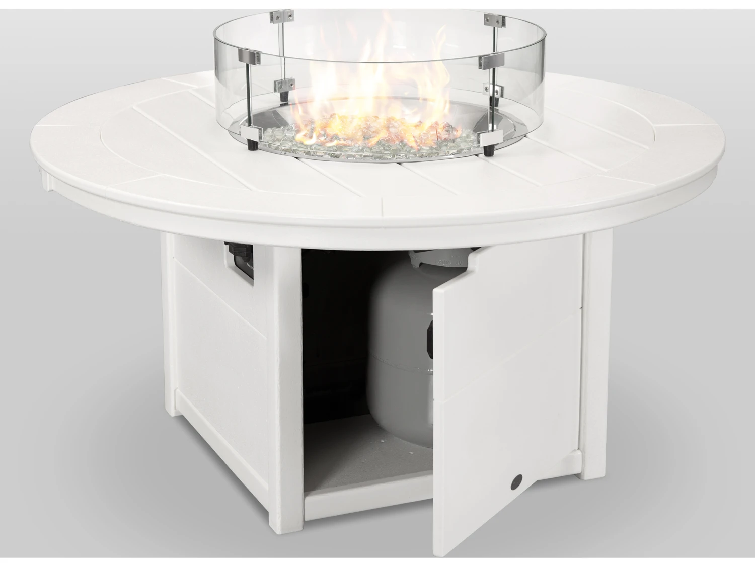 POLYWOOD® Recycled Plastic 48'' Round Fire Pit Table 14 POLYWOOD® Recycled Plastic 48'' Round Fire Pit Table - Image 14