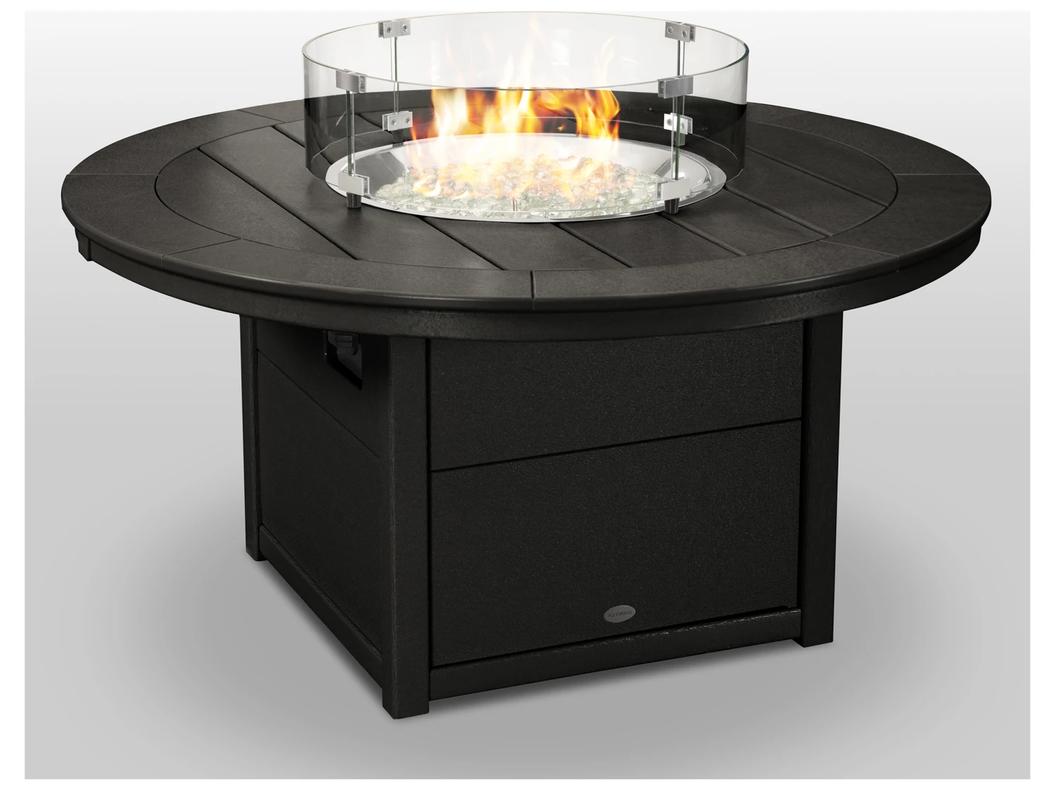 POLYWOOD® Recycled Plastic 48'' Round Fire Pit Table 1 POLYWOOD® Recycled Plastic 48'' Round Fire Pit Table