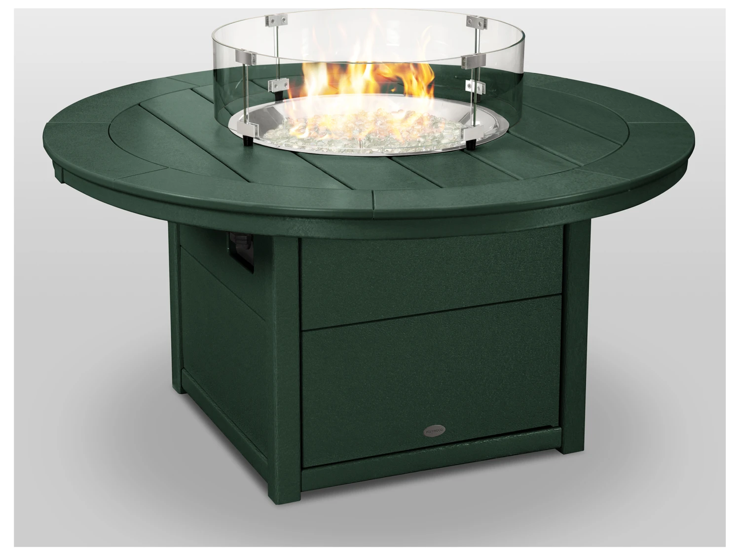 POLYWOOD® Recycled Plastic 48'' Round Fire Pit Table 2 POLYWOOD® Recycled Plastic 48'' Round Fire Pit Table - Image 2