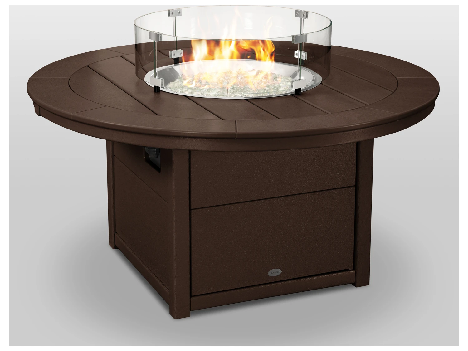 POLYWOOD® Recycled Plastic 48'' Round Fire Pit Table 4 POLYWOOD® Recycled Plastic 48'' Round Fire Pit Table - Image 4