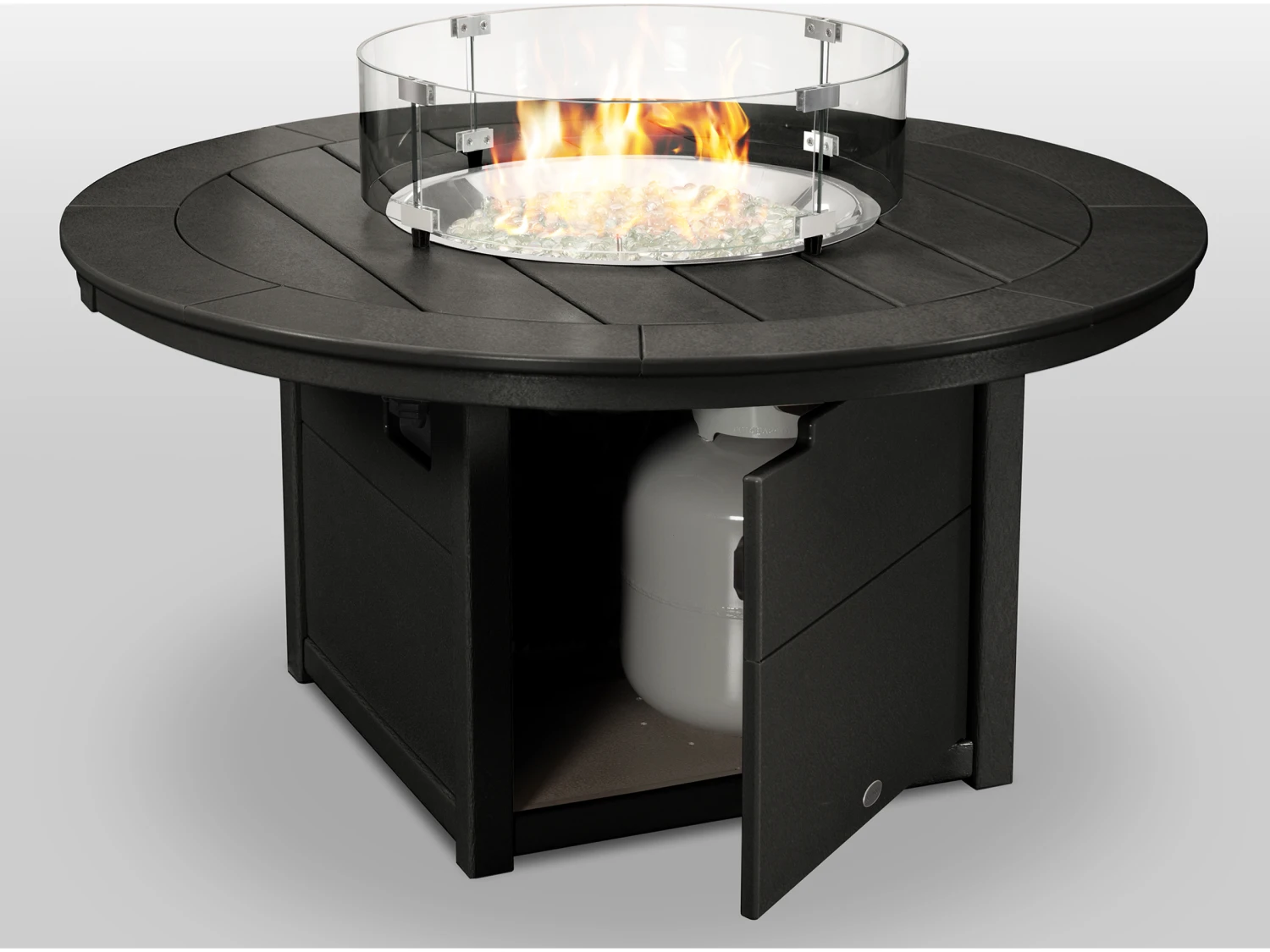 POLYWOOD® Recycled Plastic 48'' Round Fire Pit Table 8 POLYWOOD® Recycled Plastic 48'' Round Fire Pit Table - Image 8