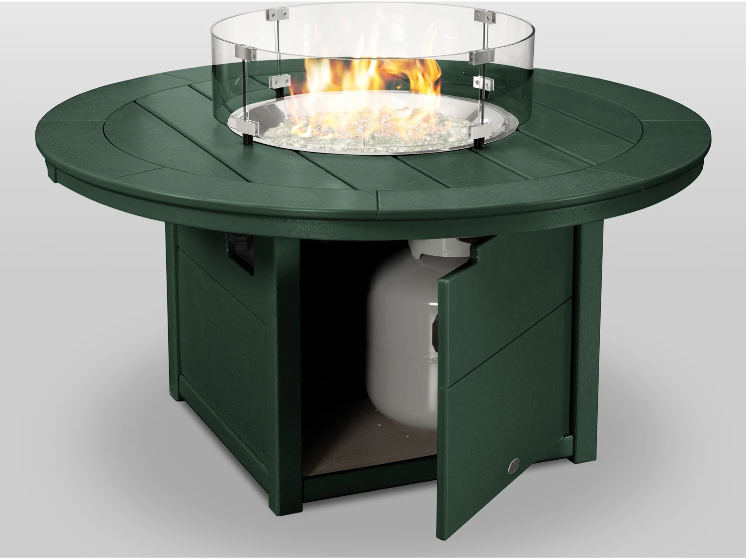 POLYWOOD® Recycled Plastic 48'' Round Fire Pit Table 9 POLYWOOD® Recycled Plastic 48'' Round Fire Pit Table - Image 9
