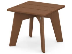POLYWOOD® Riviera Modern Recycled Plastic 16.5'' Square Side Table -Patio Vibe Store PWCTMX176 zm