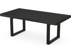 POLYWOOD® Edge Recycled Plastic 78''W X 40''D Rectangular Dining Table With Umbrella Hole 15 POLYWOOD® Edge Recycled Plastic 78''W X 40''D Rectangular Dining Table With Umbrella Hole -Patio Vibe Store PWEMT40781 zm