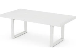 POLYWOOD® Edge Recycled Plastic 78''W X 40''D Rectangular Dining Table With Umbrella Hole 16 POLYWOOD® Edge Recycled Plastic 78''W X 40''D Rectangular Dining Table With Umbrella Hole -Patio Vibe Store PWEMT40787 zm