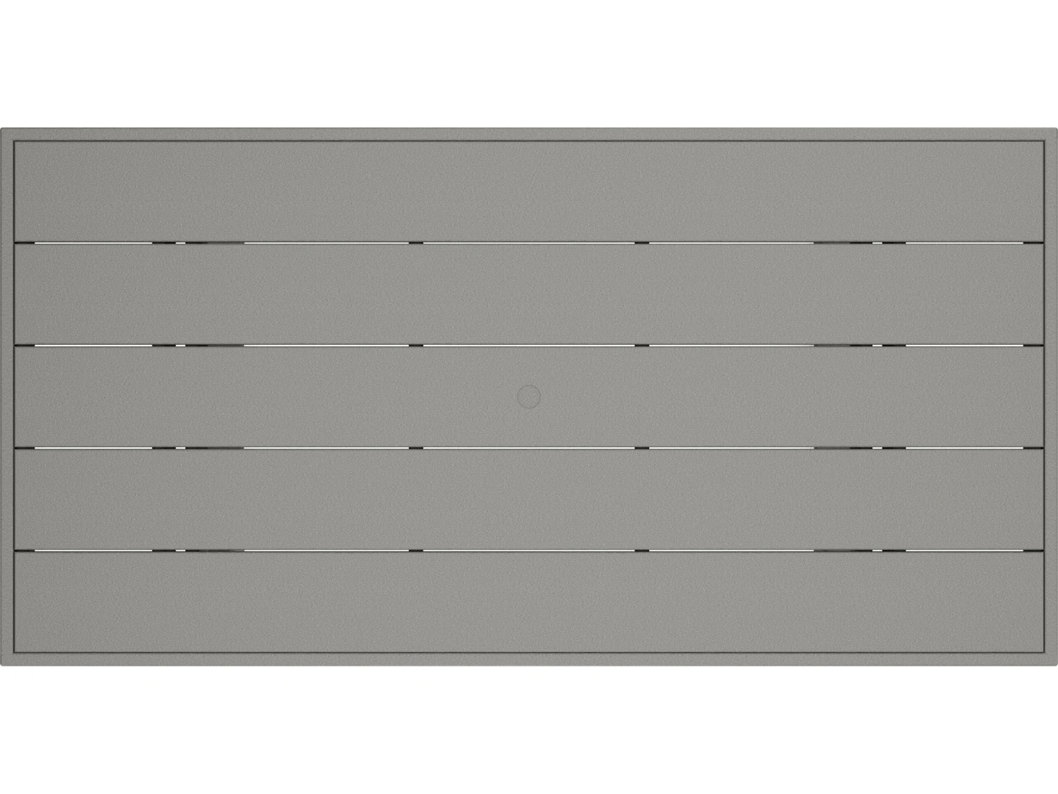 POLYWOOD® Edge Recycled Plastic 78''W X 40''D Rectangular Dining Table With Umbrella Hole 8 POLYWOOD® Edge Recycled Plastic 78''W X 40''D Rectangular Dining Table With Umbrella Hole - Image 8