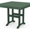 POLYWOOD® Farmhouse Recycled Plastic 37'' Square Dining Table With Umbrella Hole