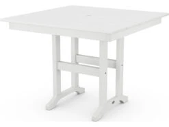 POLYWOOD® Farmhouse Recycled Plastic 37'' Square Dining Table With Umbrella Hole 15 POLYWOOD® Farmhouse Recycled Plastic 37'' Square Dining Table With Umbrella Hole -Patio Vibe Store PWFDT377 zm