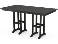 POLYWOOD® Farmhouse Recycled Plastic 72''W X 37''D Rectangular Counter Table