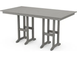 POLYWOOD® Farmhouse Recycled Plastic 72''W X 37''D Rectangular Counter Table -Patio Vibe Store PWFRT37723 zm