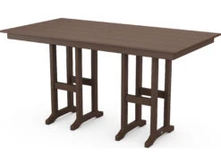 POLYWOOD® Farmhouse Recycled Plastic 72''W X 37''D Rectangular Counter Table -Patio Vibe Store PWFRT37724 zm