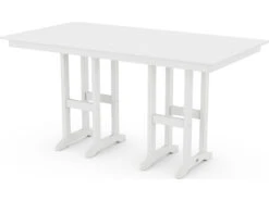 POLYWOOD® Farmhouse Recycled Plastic 72''W X 37''D Rectangular Counter Table -Patio Vibe Store PWFRT37727 zm