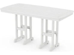 POLYWOOD® Nautical Recycled Plastic 72''W X 37''D Rectangular Counter Table -Patio Vibe Store PWNCRT37727 zm