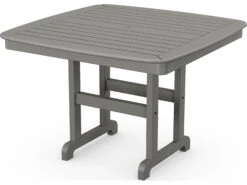 POLYWOOD® Nautical Recycled Plastic 44'' Square Dining Table 12 POLYWOOD® Nautical Recycled Plastic 44'' Square Dining Table -Patio Vibe Store PWNCT443 zm