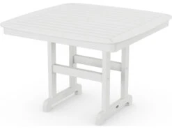 POLYWOOD® Nautical Recycled Plastic 44'' Square Dining Table 16 POLYWOOD® Nautical Recycled Plastic 44'' Square Dining Table -Patio Vibe Store PWNCT447 zm