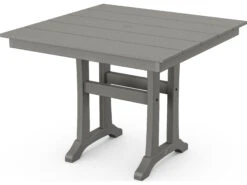 POLYWOOD® Farmhouse Recycled Plastic 37'' Square Dining Table -Patio Vibe Store PWPL81T1L13 zm