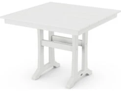 POLYWOOD® Farmhouse Recycled Plastic 37'' Square Dining Table -Patio Vibe Store PWPL81T1L17 zm