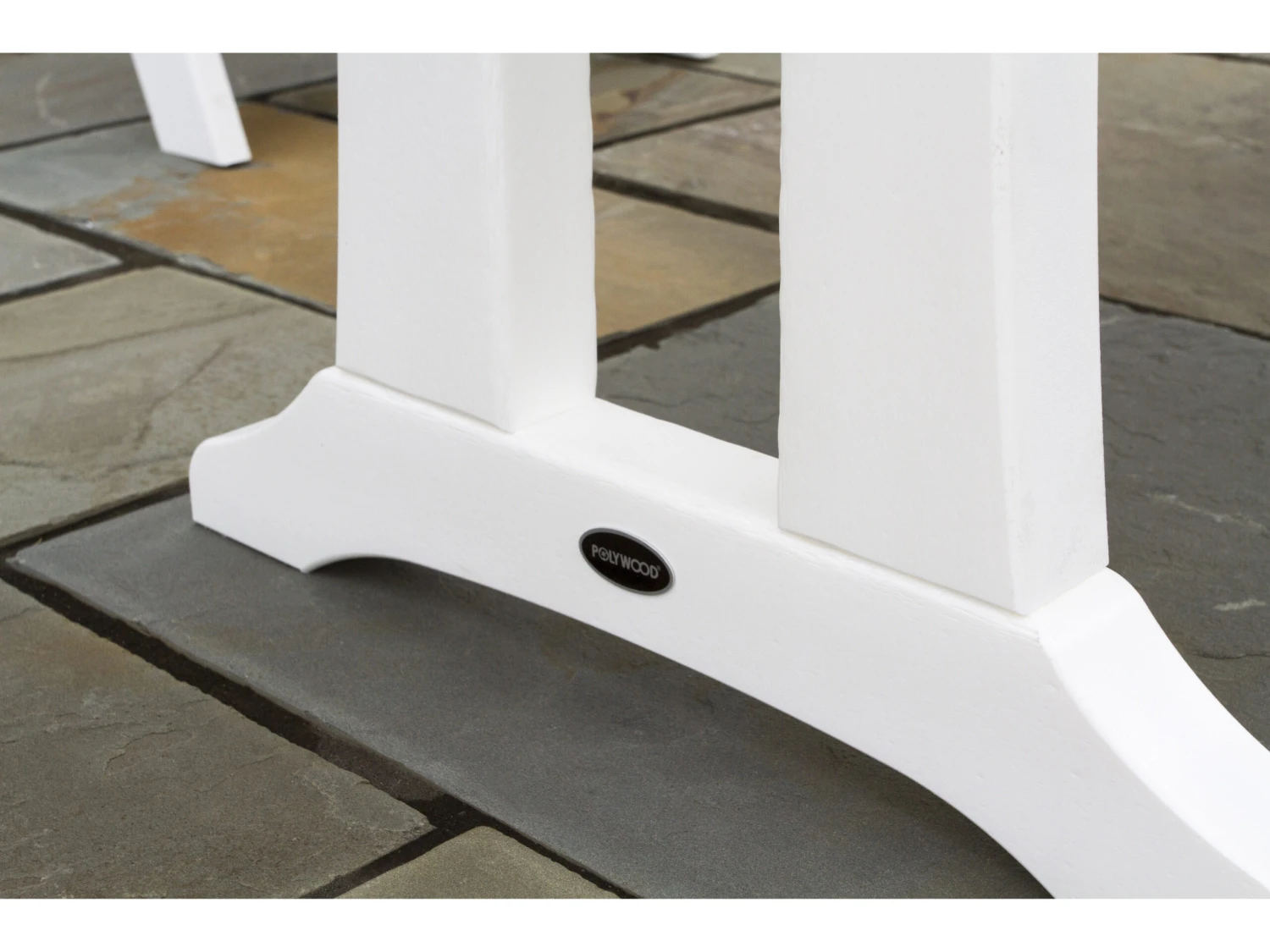 POLYWOOD® Nautical Recycled Plastic 73D X 38W Rectangular Dining Table With Umbrella Hole 14 POLYWOOD® Nautical Recycled Plastic 73D X 38W Rectangular Dining Table With Umbrella Hole - Image 14