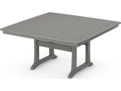 POLYWOOD® Nautical Recycled Plastic 59'' Square Dining Table -Patio Vibe Store PWPL85T2L13 zm