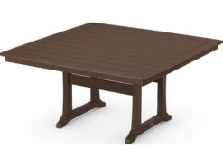 POLYWOOD® Nautical Recycled Plastic 59'' Square Dining Table -Patio Vibe Store PWPL85T2L14 zm