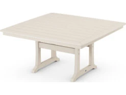 POLYWOOD® Nautical Recycled Plastic 59'' Square Dining Table -Patio Vibe Store PWPL85T2L15 zm