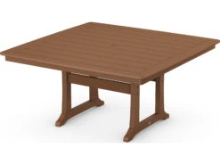 POLYWOOD® Nautical Recycled Plastic 59'' Square Dining Table -Patio Vibe Store PWPL85T2L16 zm