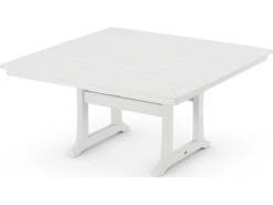 POLYWOOD® Nautical Recycled Plastic 59'' Square Dining Table -Patio Vibe Store PWPL85T2L17 zm