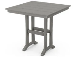 POLYWOOD® Farmhouse Recycled Plastic 37'' Square Counter Table -Patio Vibe Store PWPLR81T1L13 zm