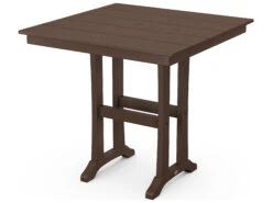 POLYWOOD® Farmhouse Recycled Plastic 37'' Square Counter Table -Patio Vibe Store PWPLR81T1L14 zm