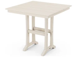 POLYWOOD® Farmhouse Recycled Plastic 37'' Square Counter Table -Patio Vibe Store PWPLR81T1L15 zm