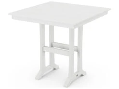 POLYWOOD® Farmhouse Recycled Plastic 37'' Square Counter Table -Patio Vibe Store PWPLR81T1L17 zm