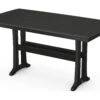 POLYWOOD® Nautical Recycled Plastic Trestle 73''W X 38''D Rectangular Counter Table