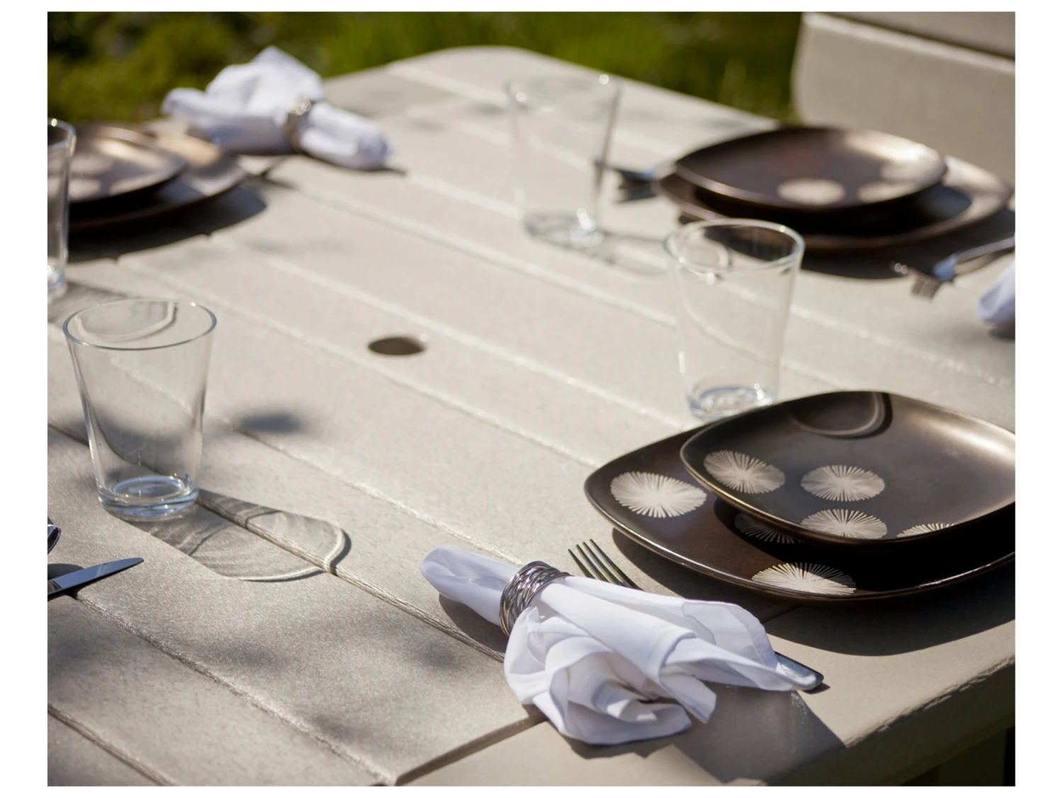 POLYWOOD® Park Recycled Plastic 48'' Square Table 11 POLYWOOD® Park Recycled Plastic 48'' Square Table - Image 11