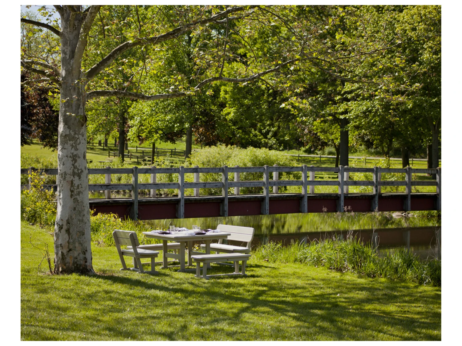 POLYWOOD® Park Recycled Plastic 48'' Square Table 8 POLYWOOD® Park Recycled Plastic 48'' Square Table - Image 8