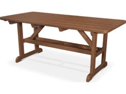 POLYWOOD® Park Recycled Plastic 72''W X 33''D Rectangular Picnic Table -Patio Vibe Store PWPT36726 zm