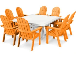 POLYWOOD® Nautical Recycled Plastic 59'' Square Dining Table